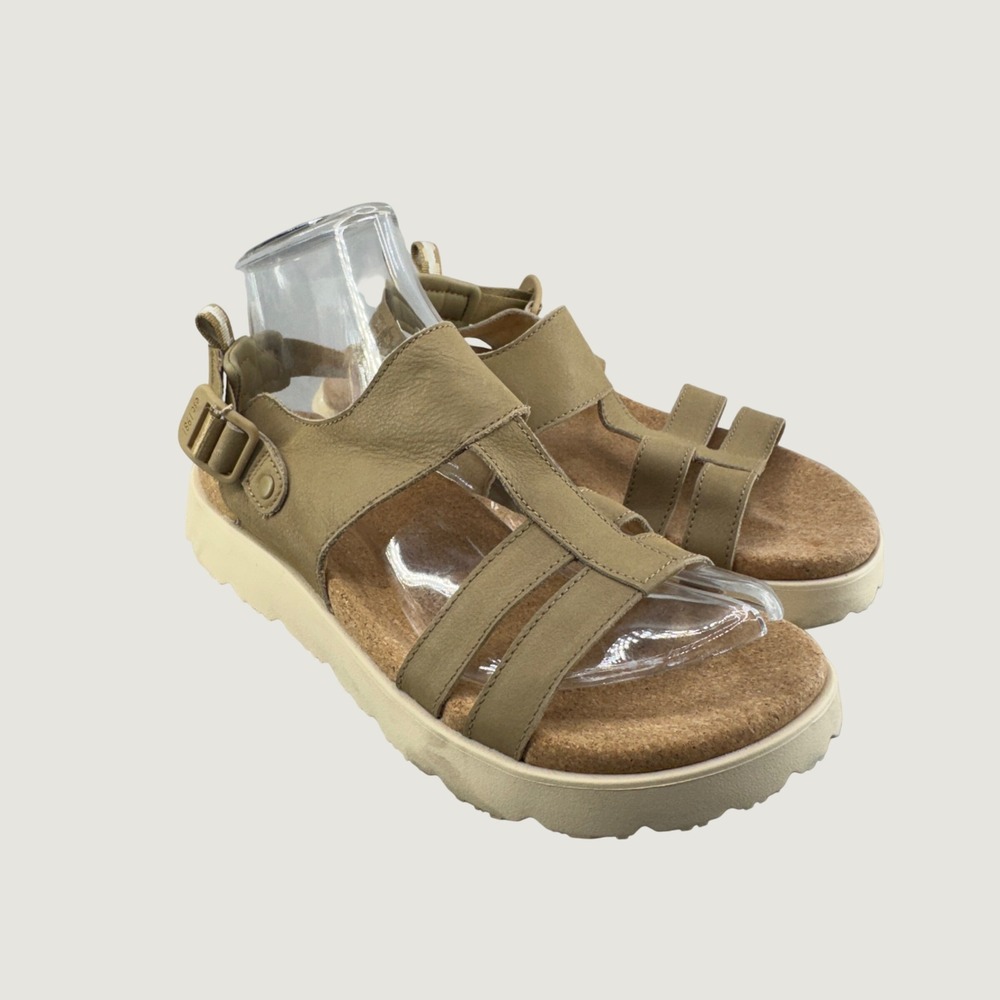 Merrell Bevear Strappy Sandal Womens Size‎ 7 Tan Leather Gorpcore Granola Girl